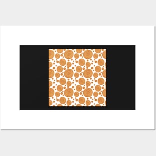 Gold dots pattern Posters and Art